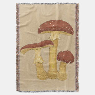 Botanische Amanita Muscaria Paddenstoelen  Deken