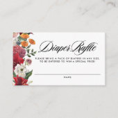 Botanische Amaryllis Baby shower Luier Raffle Informatiekaartje (Voorkant)