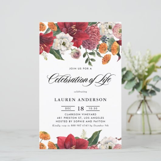 Botanische amaryllis en moeders vieren het leven (Staand voorkant)