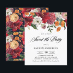 Botanische Amaryllis Sweet 16 Party Uitnodiging<br><div class="desc">Nodig familie en vrienden uit voor uw evenement met deze aanpasbare zoete 16-feestuitnodiging. Het beschikt over waterverf amaryllis, rozen, ranunculus en chrysanten met een bijpassend bloemmotief. Deze botanische zoete zestienuitnodiging is ideaal voor herfst- en kerstverjaardagsfeestjes. Personaliseer deze florale zoete 16-uitnodiging door het evenement, namen, datum, tijd, locatie en andere details...</div>