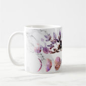 Botanische Amethyst Opal Moon Fasen Koffiemok (Links)