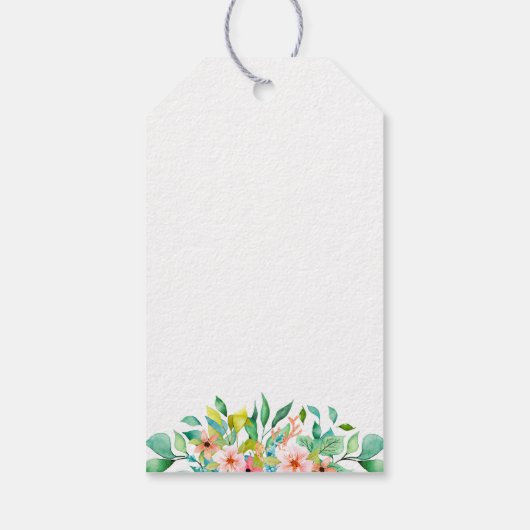 Botanische ananas strand bruiloft welkomsttas cadeaulabel (Achterkant)