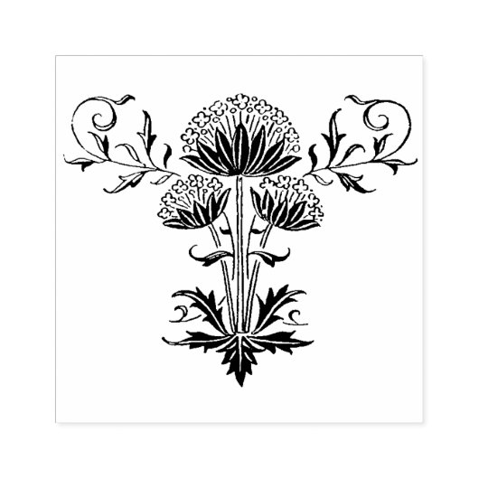 botanische andelion zaadkoppen Grafisch Rubberstempel (Afrduk)