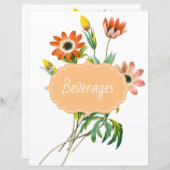 Botanische anemie Recipe Divider (Voorkant / Achterkant)