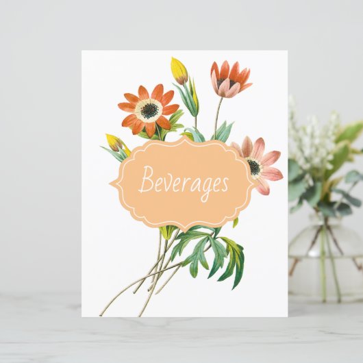 Botanische anemie Recipe Divider (Staand voorkant)