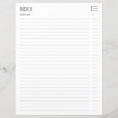 Botanische anemie Recipe divider/Index (Achterkant)