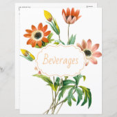 Botanische anemie Recipe divider/Index (Voorkant / Achterkant)