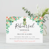 Botanische anineappelrepetitie Dinner Kaart (Staand voorkant)