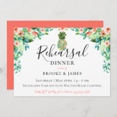 Botanische anineappelrepetitie Dinner Kaart (Voorkant / Achterkant)