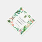 Botanische anische ananaseiland servet (Hoek)