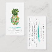 Botanische anische ananaseiland visitekaartje (Voorkant / Achterkant)