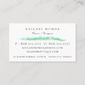 Botanische anische ananasekoraal visitekaartje (Achterkant)