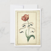 Botanische Antiek Afbeelding Opmerking Kaart (Voorkant)