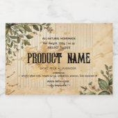 Botanische Apotheker Jar Labels Voedselcontainer Etiket (Enkel label)