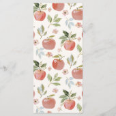 Botanische Appel van Onze Oog Menu 4x9 Kaart (Achterkant)