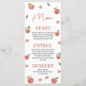 Botanische Appel van Onze Oog Menu 4x9 Kaart (Voorkant)