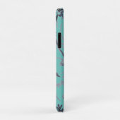 Botanische Aqua Chinoiserie Hoesje-Mate iPhone Cas Case-Mate iPhone Case (Achterkant/rechts)