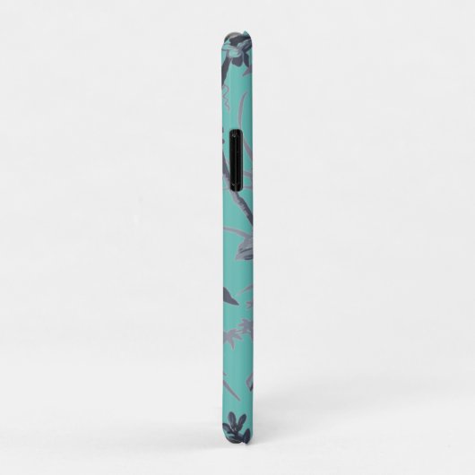 Botanische Aqua Chinoiserie Hoesje-Mate iPhone Cas Case-Mate iPhone Case (Achterkant/rechts)