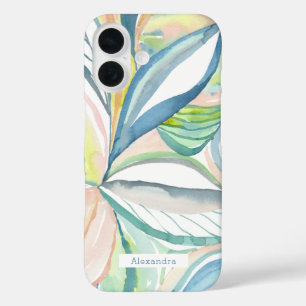 Botanische Aquarel Abstracte Douane telefoonhoes iPhone 16 Hoesje