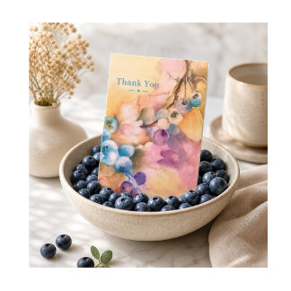 Botanische Aquarel Bedankkaart Kaart