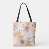 Botanische Aquarel Bloemen Tote Bag (Achterkant)