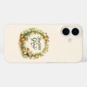 Botanische Aquarel Bloemenkrans Inspirerend Case-Mate iPhone Case (Achterkant (horizontaal))