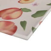 Botanische Aquarel Perziken & Bloesems Snijplank (Hoek)