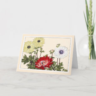 Botanische Art Kaart — Anemonen