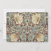 Botanische Art Nouveau 'Save the Date' Bruiloft Ka Kaart (Achterkant)