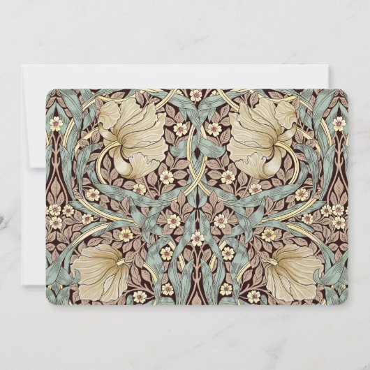 Botanische Art Nouveau 'Save the Date' Bruiloft Ka Kaart (Achterkant)