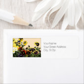 Botanische Art Return-adres voor meerdere kleuren Etiket (Insitu)