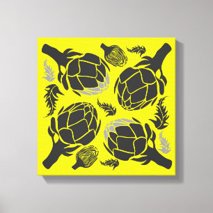 Botanische Artisjok Kunst Huisdecoratie Canvas Afdruk