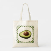 Botanische Avocado Tote Bag (Achterkant)