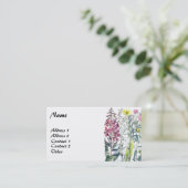  botanische avond Primrose Visitekaartjes (Staand voorkant)