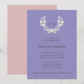 Botanische baard | Monogram Vrijgezellenfeest Kaart (Voorkant / Achterkant)