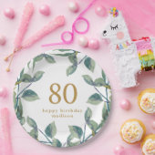 Botanische baarmoederhals papieren bordje (Feest)