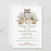 Botanische Baby shower met koude ribben Kaart (Voorkant)