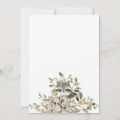 Botanische Baby shower met koude ribben Kaart (Achterkant)