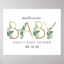 Botanische Baby shower