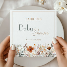 Botanische baby shower tafelsetting