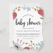 Botanische Baby shower Uitnodiging (Voorkant)