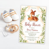 Botanische Baby shower van de Waterverf van de kla Kaart