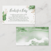 Botanische Baby shower voor het aanvragen van een  Informatiekaartje (Voorkant / Achterkant)