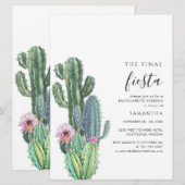 Botanische Bachelorette Weekend Party en Itinerary Kaart (Voorkant / Achterkant)