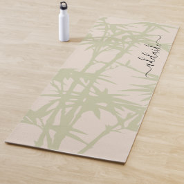 Botanische Bamboe Foliage Bali Monogram Yoga Mat