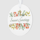 Botanische banner aangepaste ornament (voorkant)