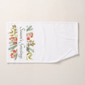 Botanische banner douche handdoek op maat (Handdoek)
