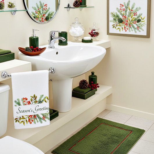 Botanische banner douche handdoek op maat
