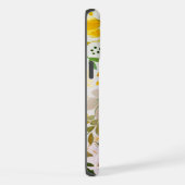 Botanische Beauty Roze en Sinaasappel Bloemen iPhone Hoesje (Rechterkant)