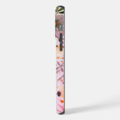 Botanische Beauty Roze en Sinaasappel Bloemen iPhone Hoesje (Linkerkant)